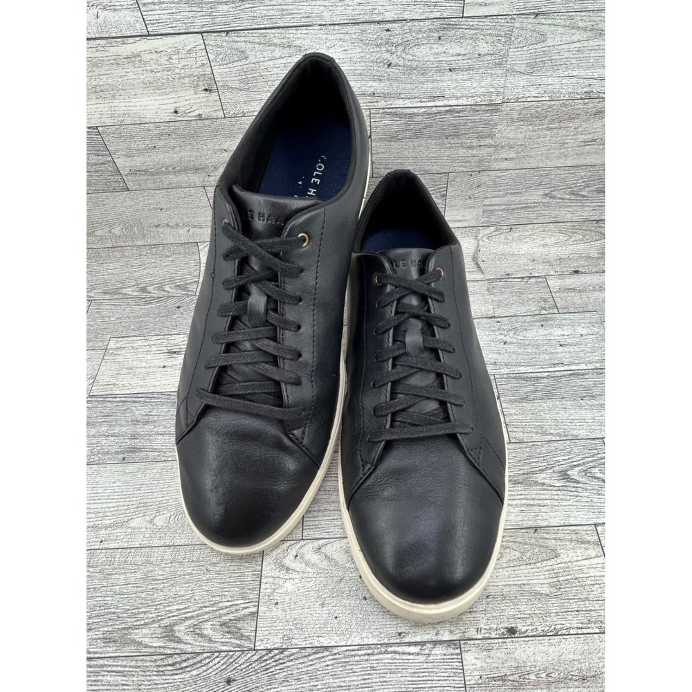 Cole Haan Grand Crosscourt II Men Sz 10M Black Leather Sneakers C27974 Grand OS